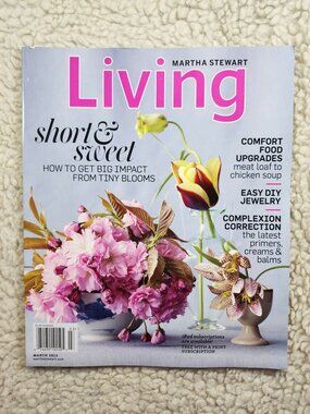 Martha Stewart Living Magazine March 2013 Home Lifestyle Issue Recipes Decor